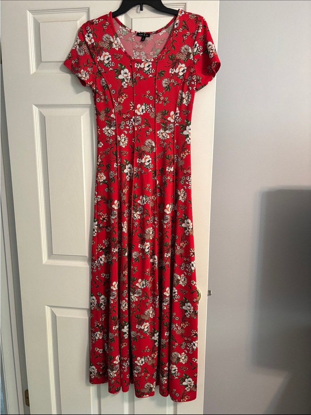 Sami & Jo Red Floral Maxi Dress
